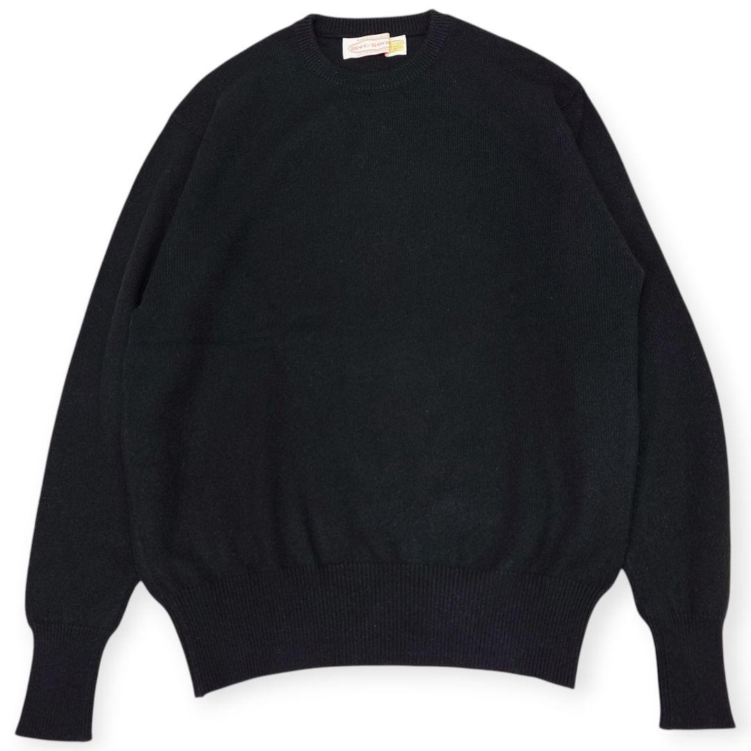 美品】HOGG of HAWICK クルーネック カシミヤ100% ニット 黒