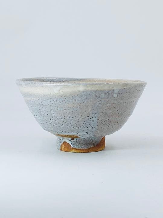 井口海仙 箱書】【竹内俊彦 作】井戸茶碗 桐共箱 栞 共布 大原