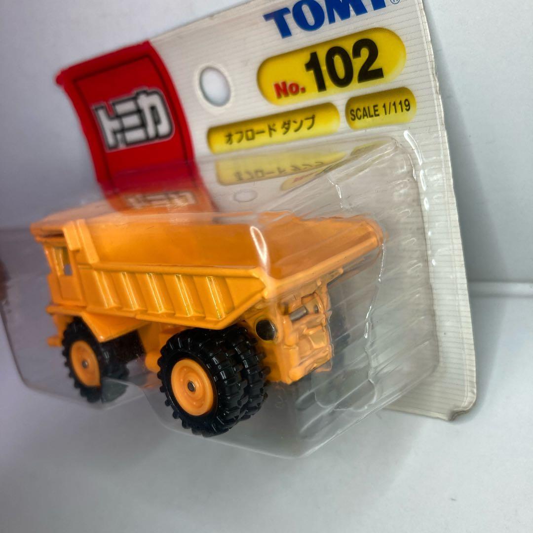 ☆絶版トミカ☆No.102 オフロードダンプ (テレックス 33-07)青ロゴ
