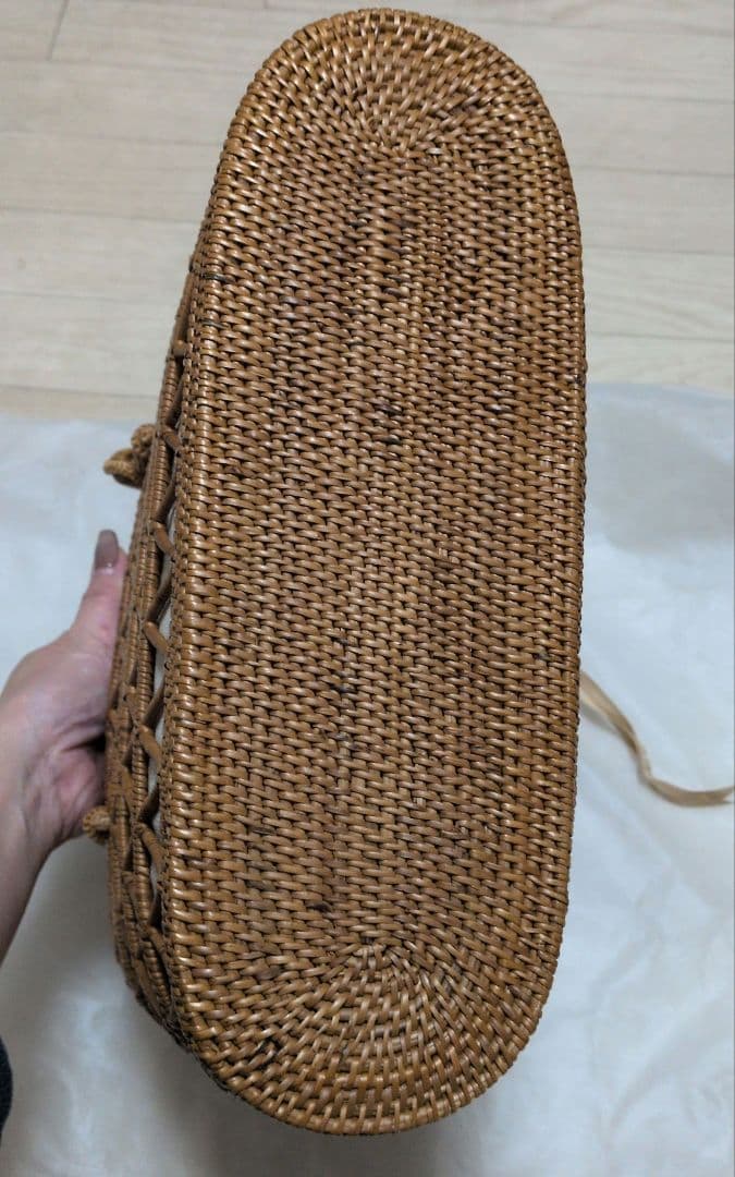 Demi-Luxe BEAMS アタ オープンワーク カゴバッグ