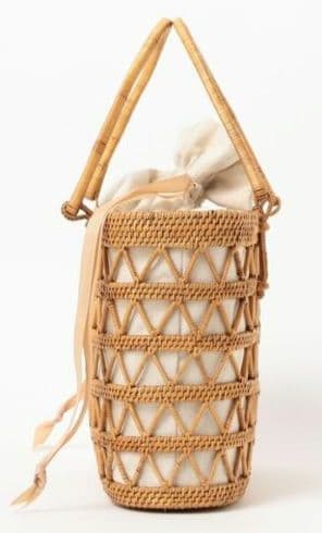 Demi-Luxe BEAMS アタ オープンワーク カゴバッグ