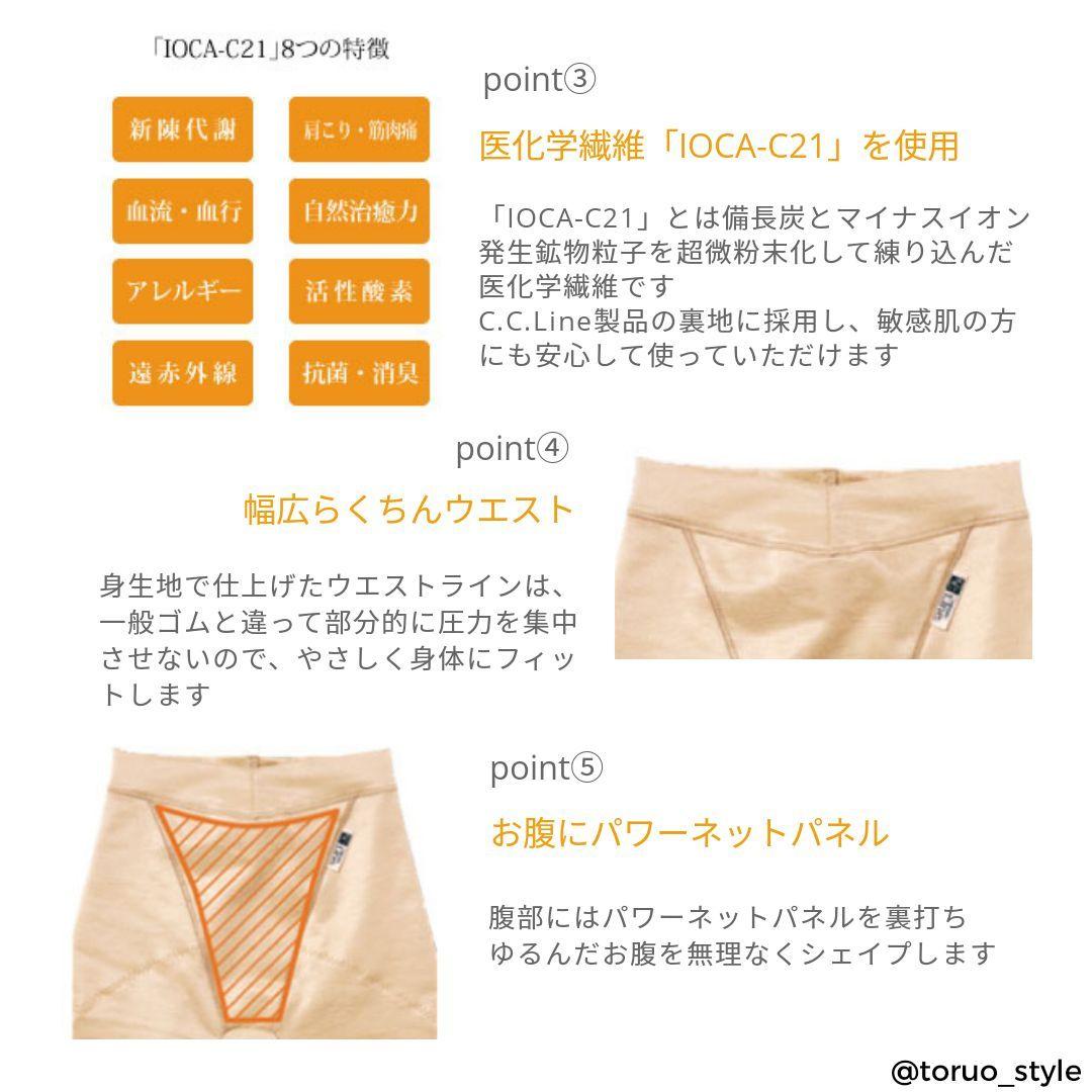 ラピアンズ社製☆C.C.Line リメイクロングガードル シャンパンゴールド