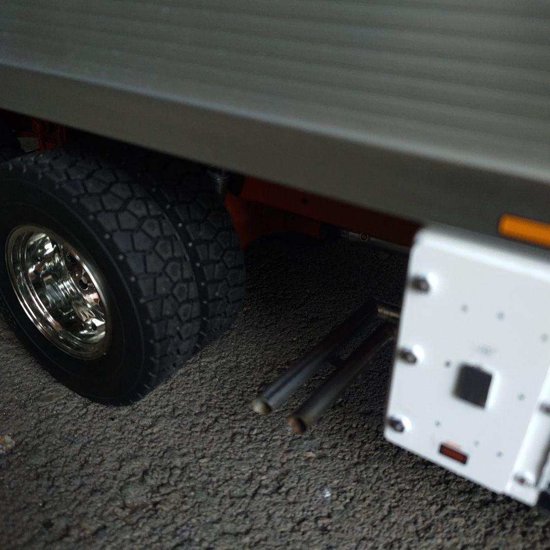 タイヤ1/14トレーラー改造デコトラ単車製作途中