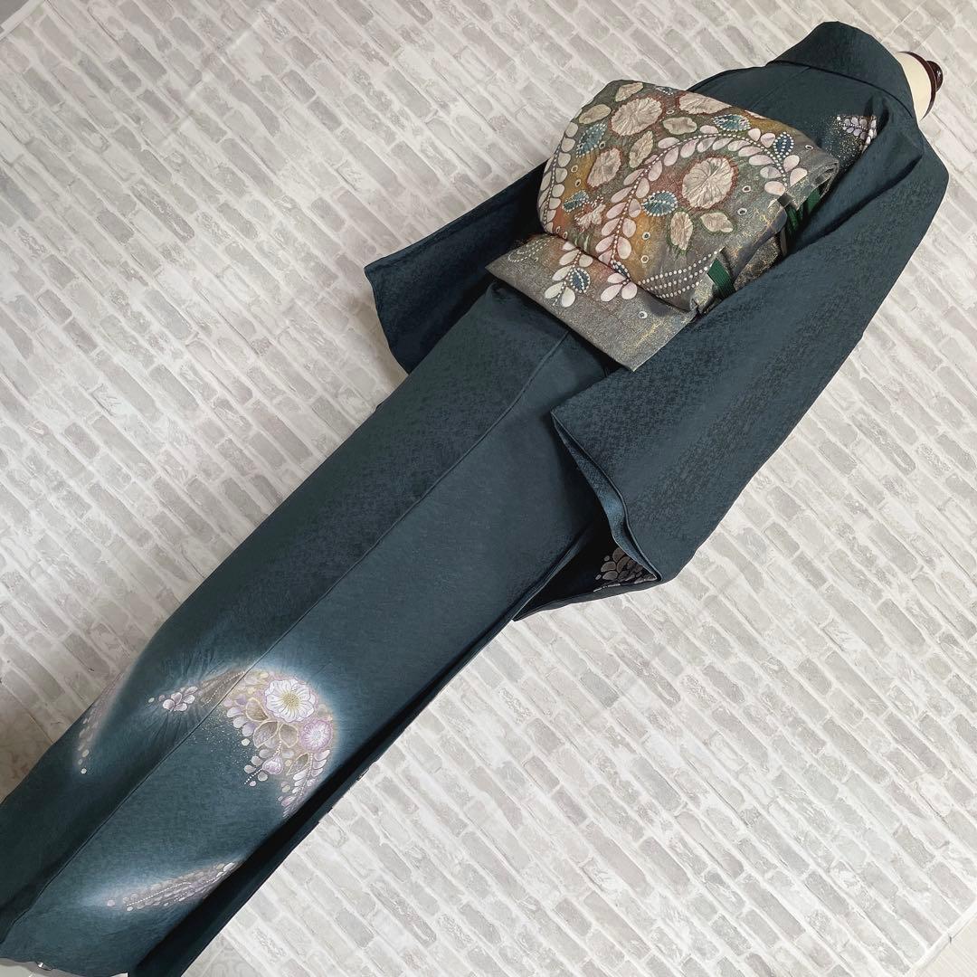 訪問着 フルセット 辻ヶ花 金彩加工 パールトーン加工 着物 L2 - メルカリ