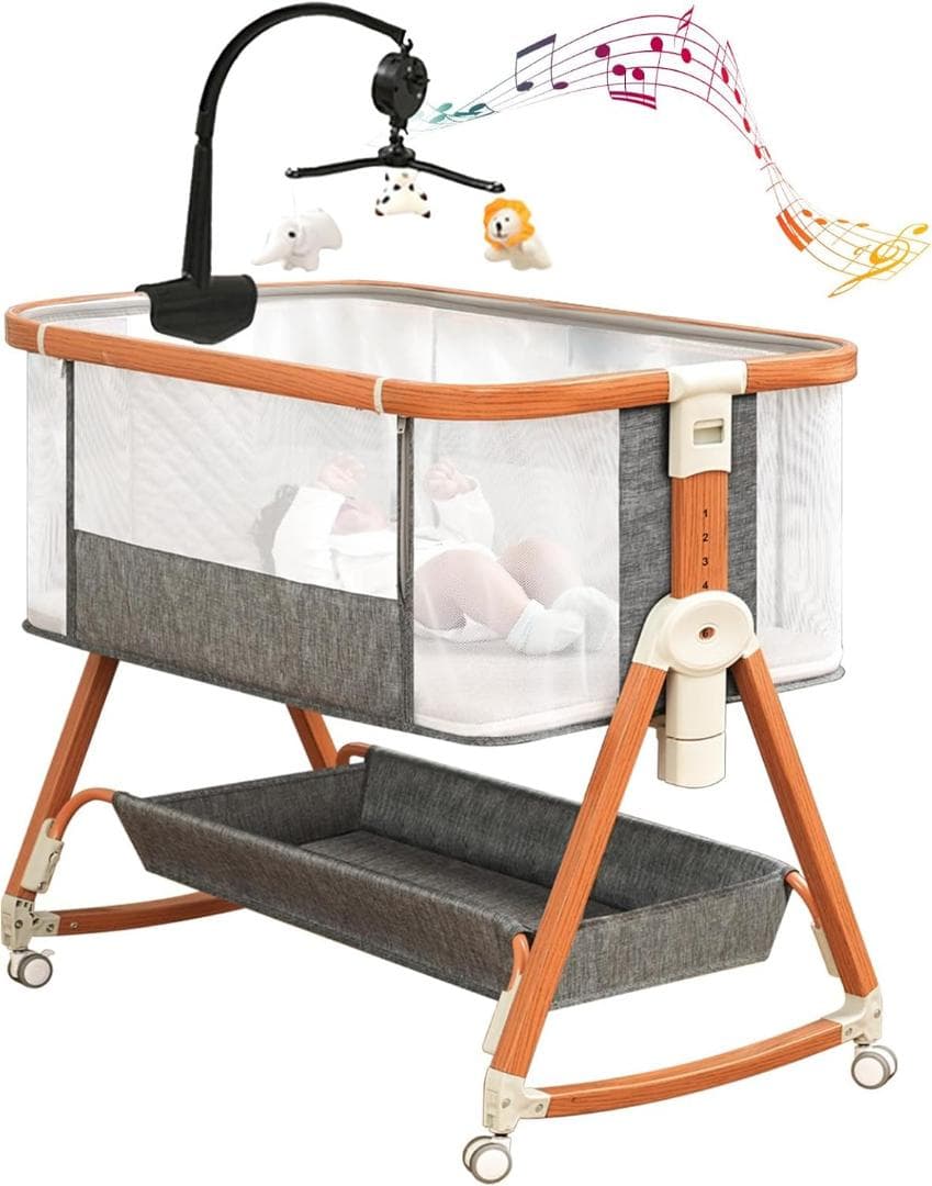 ベビーベッド 添い寝ベッド 木色 乳児用ベッド 多機能 高さ6段調節可能 楽天市場】ベビーベッド 添い寝 新生児ベッド 乳児用ベッド 高さ6段