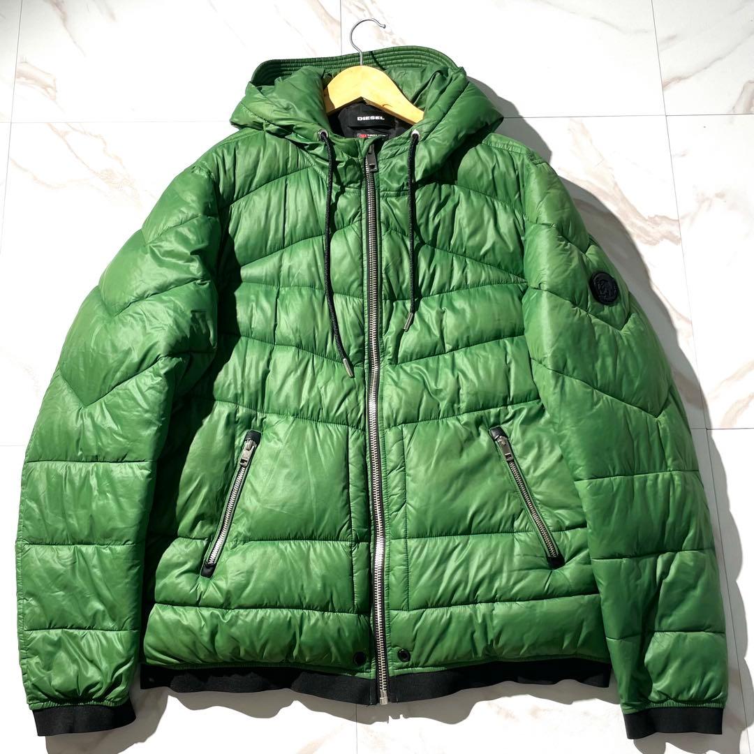 入手困難✨ ディーゼル ダウンジャケット XLサイズ ベッカム グリーン