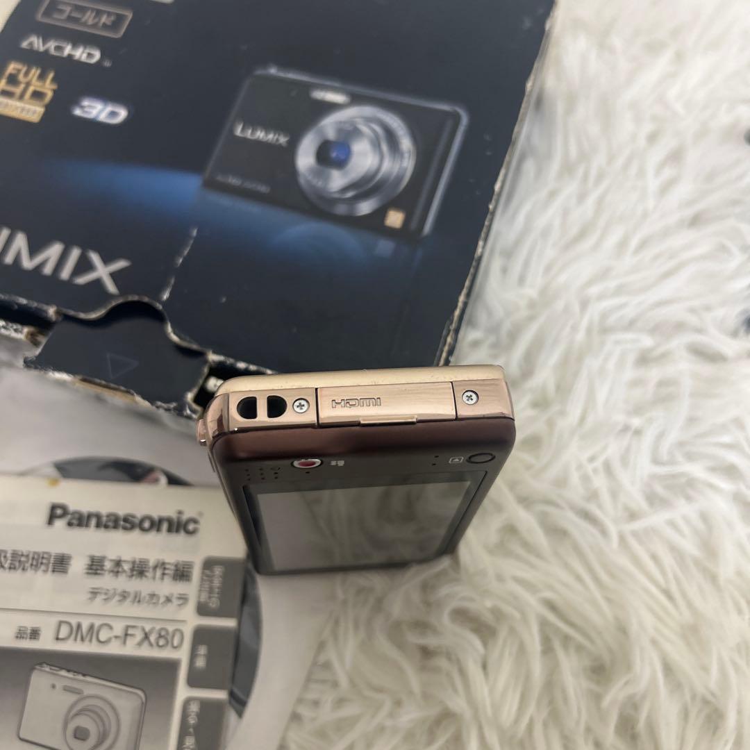 極美品】 LUMIX DMC-FX80 付属品付き ゴールド デジカメ - メルカリ