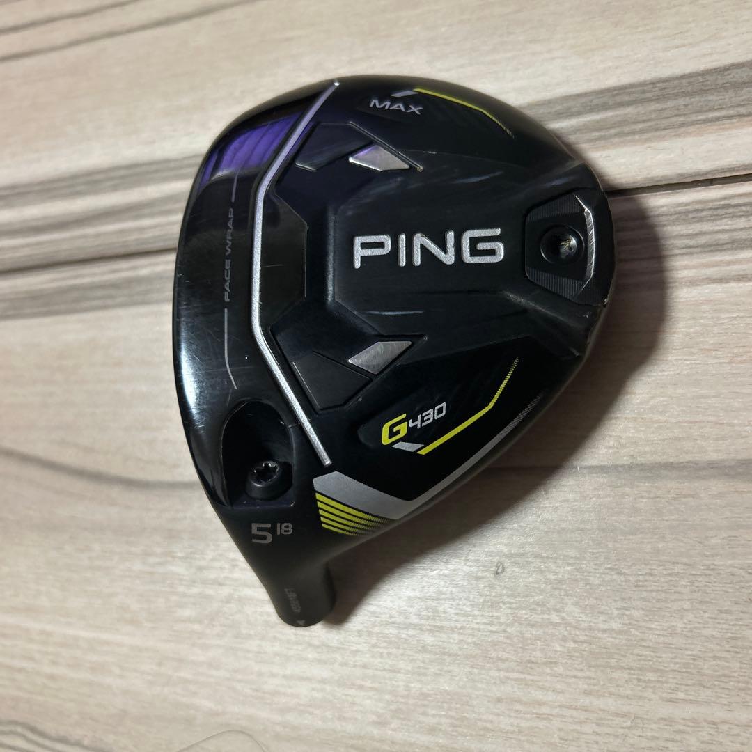PING G430 フェアウェイウッド 5Wヘッドのみとヘッドカバー、レフティ