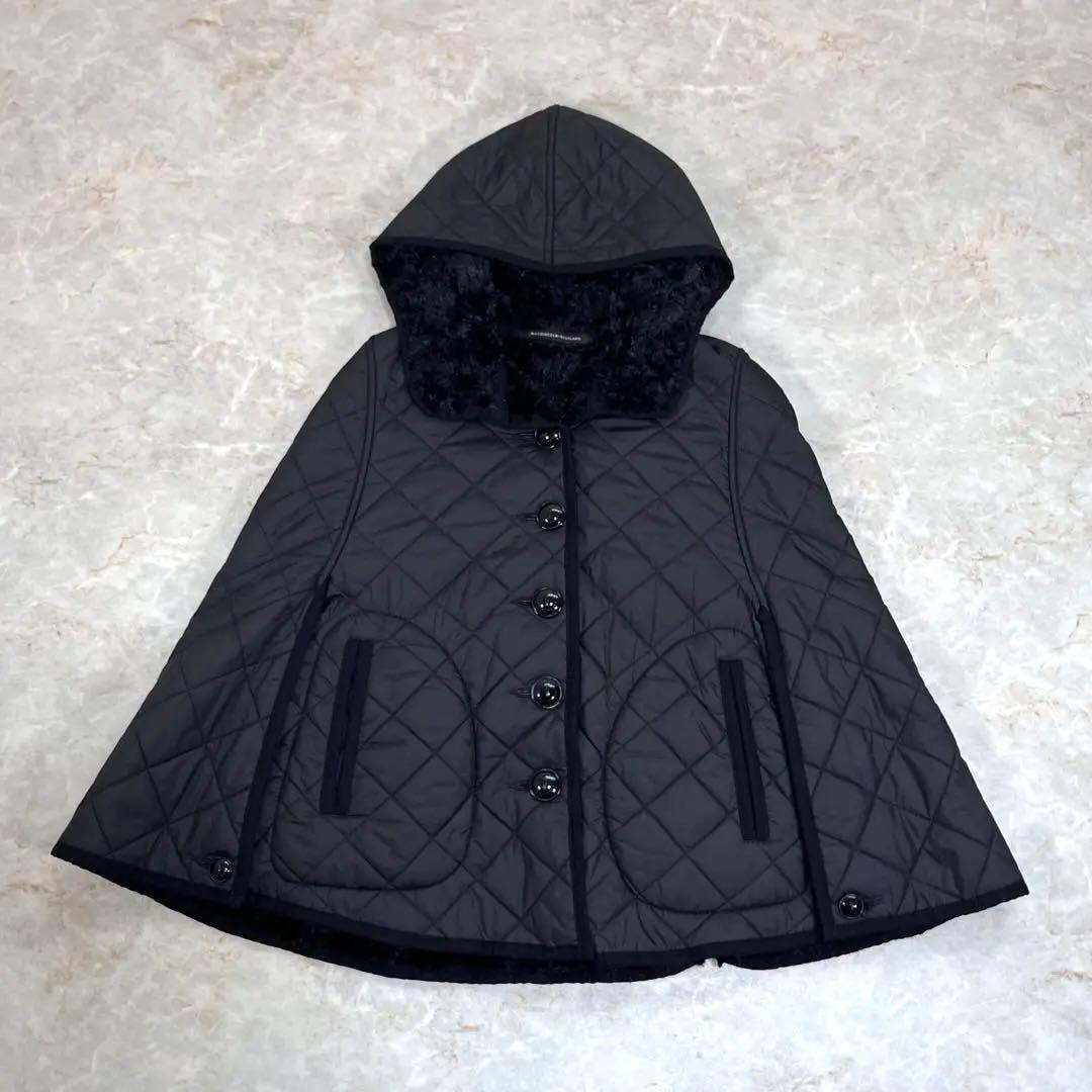 美品】マッキントッシュ 中綿キルティング ポンチョ コート 裏ボア