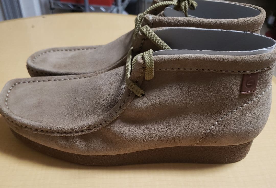 未使用 クラークス ワラビー レザー スエード シューズ 26.5cm