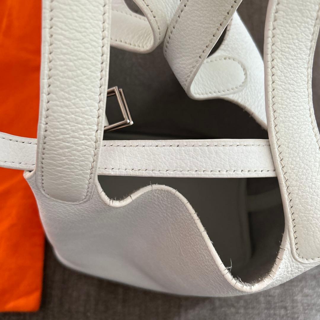 icocaさま専用】HERMES ピコタン PM ホワイト - メルカリ