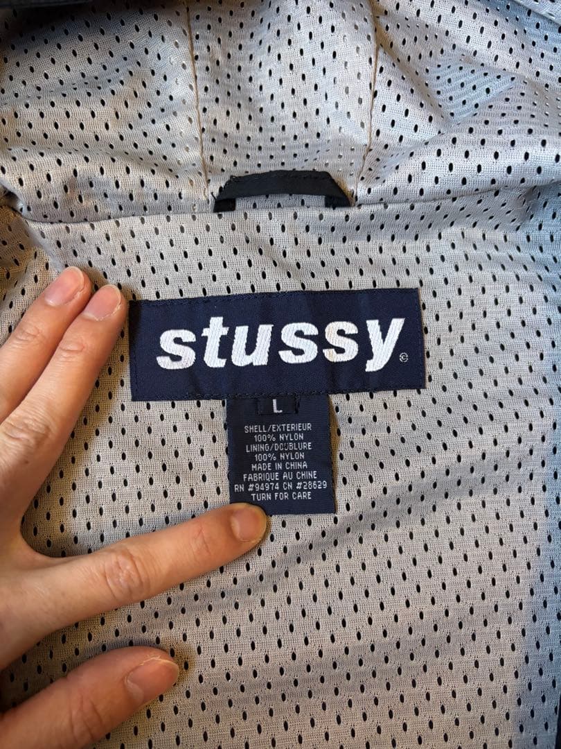 90s old stussy ナイロンフルジップパーカー ブルゾン - メルカリ