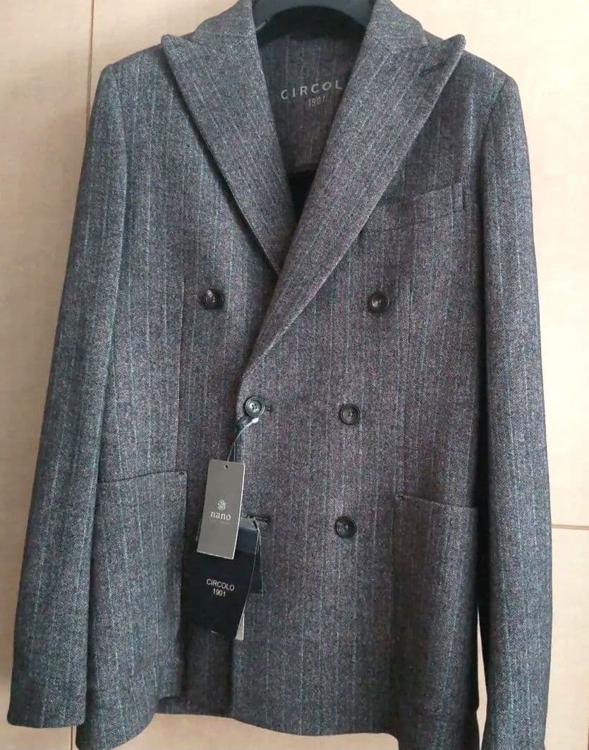 チルコロ テーラードジャケット ダブルボタン コットン ツイード ストレッチ素材 楽天市場】CIRCOLO 1901/チルコロ【国内正規品】コットンストレッチ