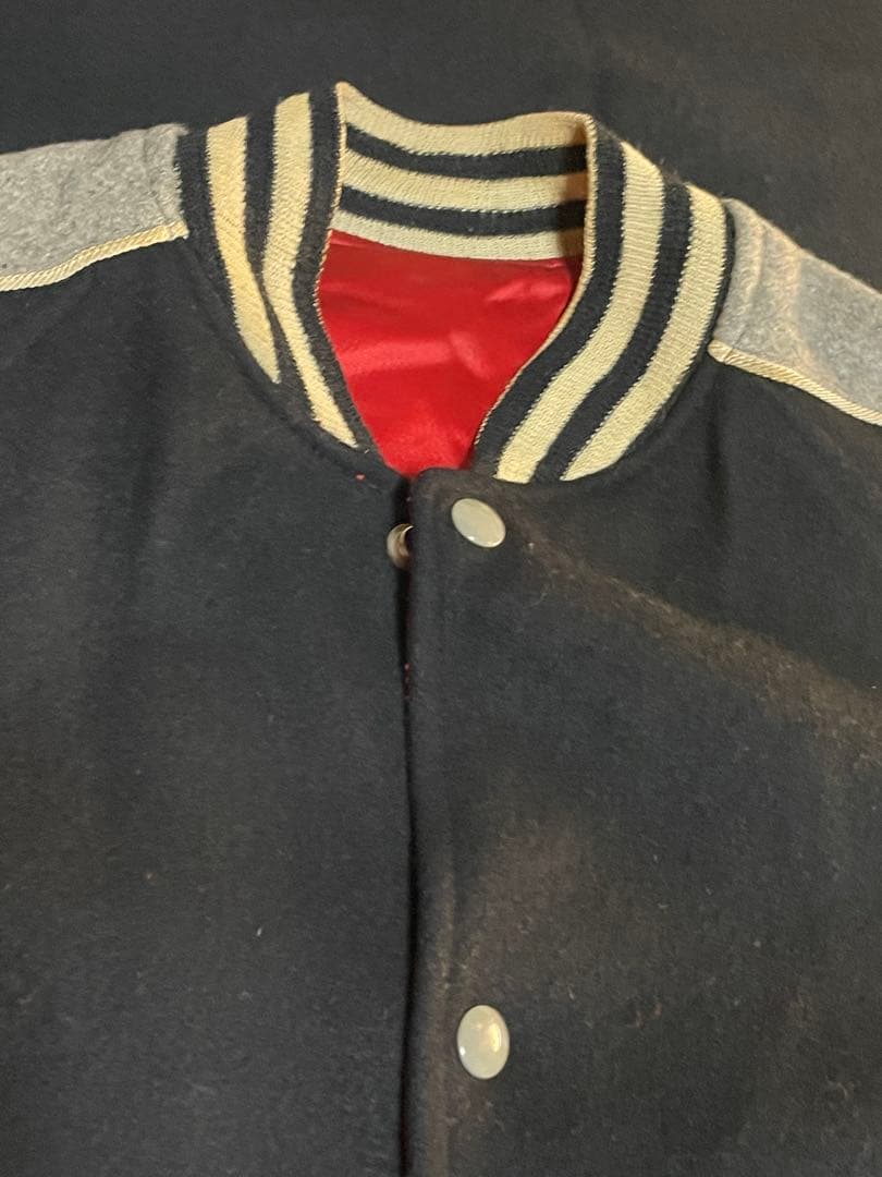 50´s リバーシブル ロングスタジャン ファラオ Aブラック×Bレッド