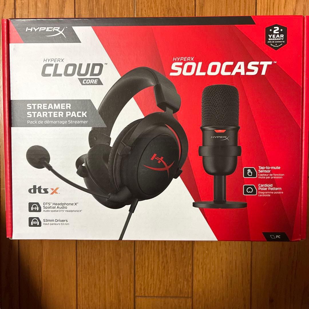 HyperX Cloud Core & SoloCast セット Amazon.com: HyperX - Streamer Starter Pack (SoloCast Wired USB