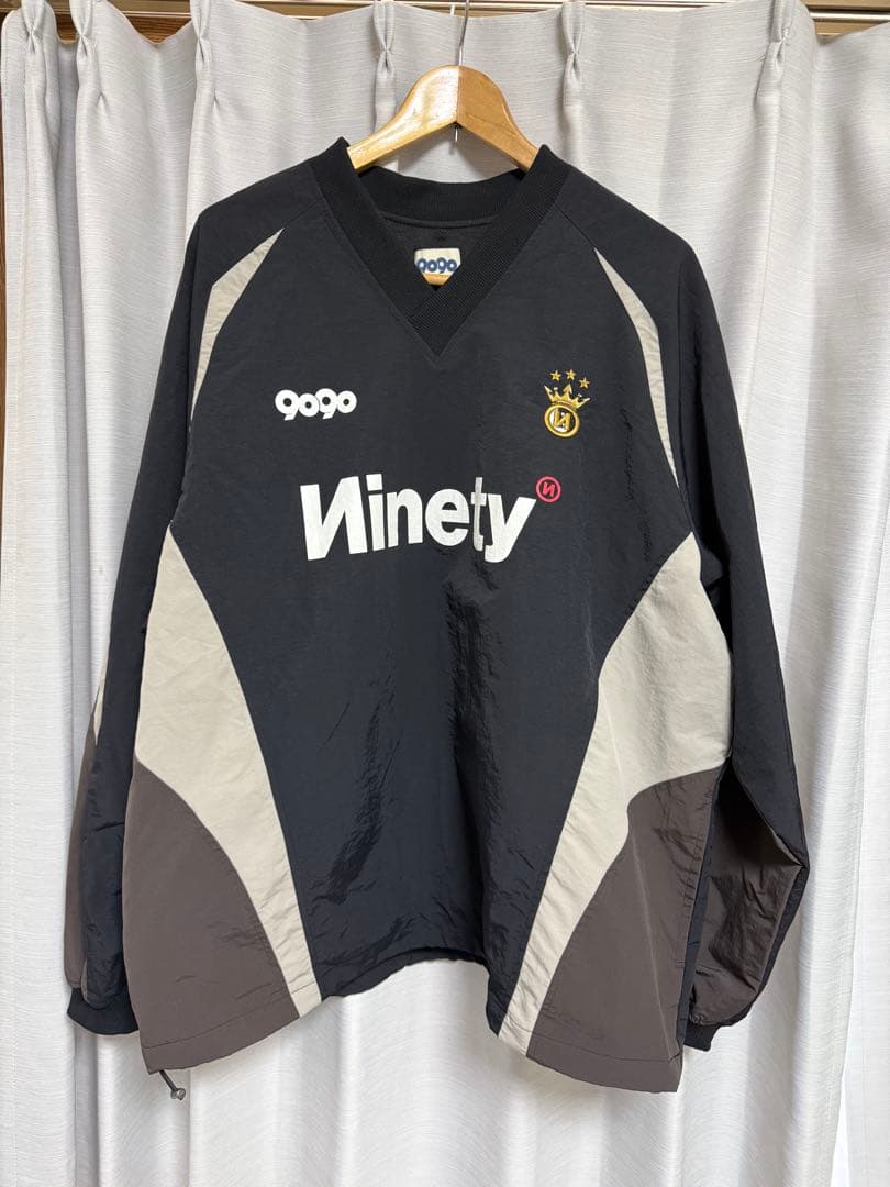 9090 (Ninety Ninety)ナイロンジャケット 黒/ベージュ - メルカリ