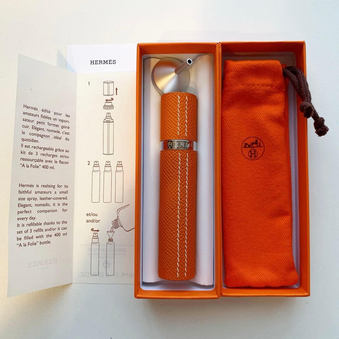 新品未使用 HERMES エルメス レザー レフィラブル アトマイザー - メルカリ