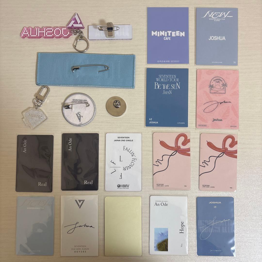seventeen ジョシュア グッズ セット トレカ ネームバッジ ストラップ