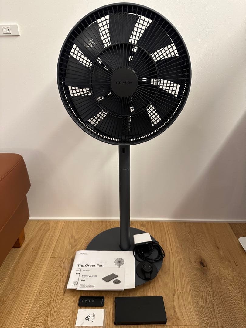 バルミューダ グリーンファンEGF-1600-DK＋ EGF-P100 ブラック バルミューダ The GreenFan EGF-1600-DK [ダークグレーxブラック] 価格