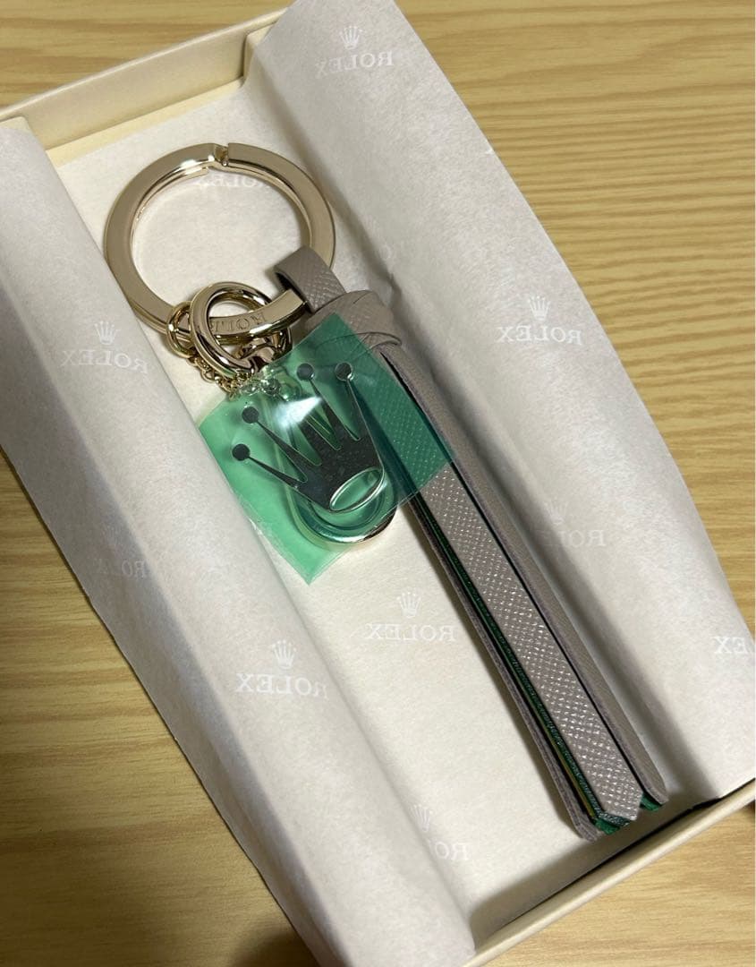 ROLEX ロレックス　キーリング　ノベルティ　新品未使用 ロレックス キーホルダー ノベルティ 未使用 箱付き グリーン