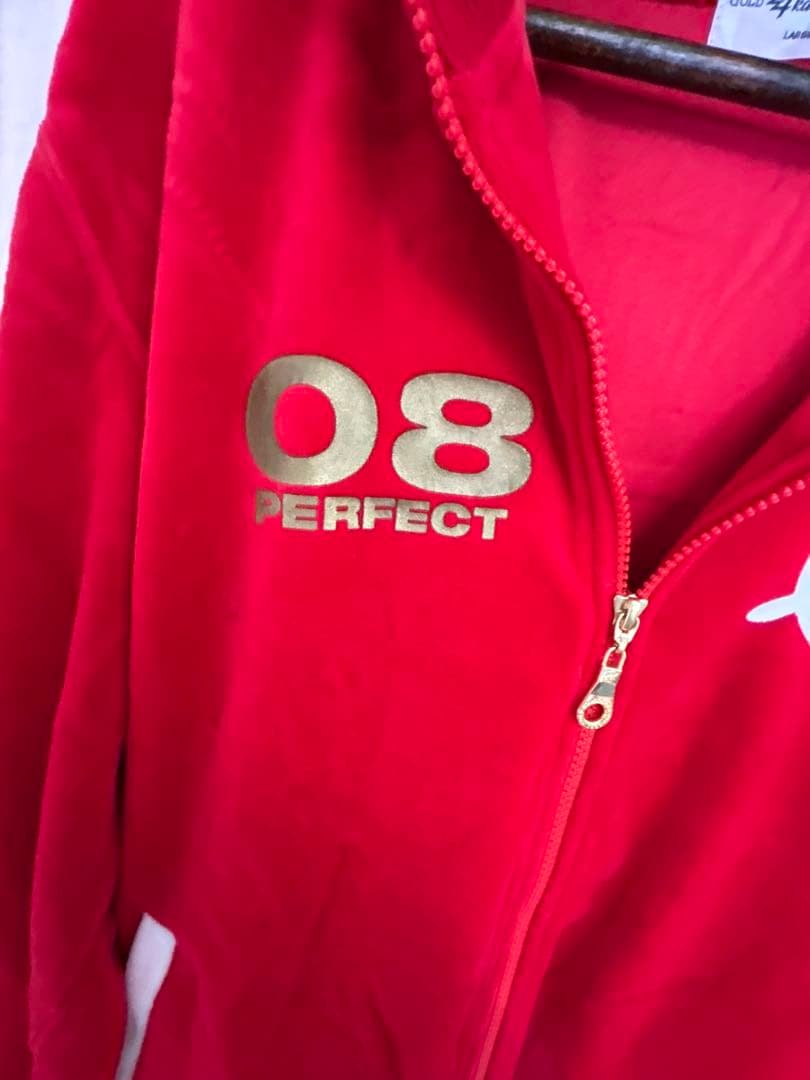 EXILE 24karats ジャージ 赤 セットアップ ベロア Lサイズ - メルカリ