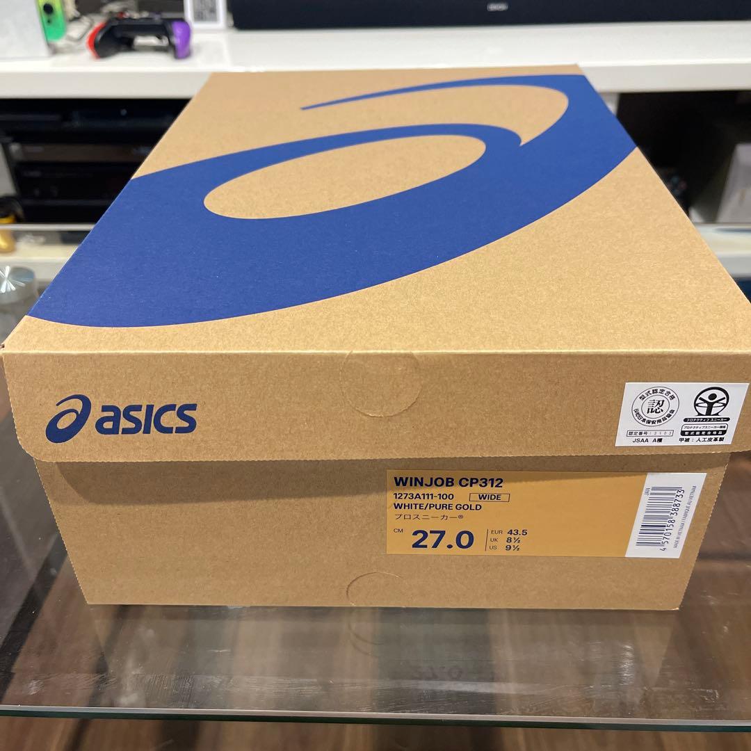 ストリート新品　asics CP312 27.0cm ホワイト/ゴールド