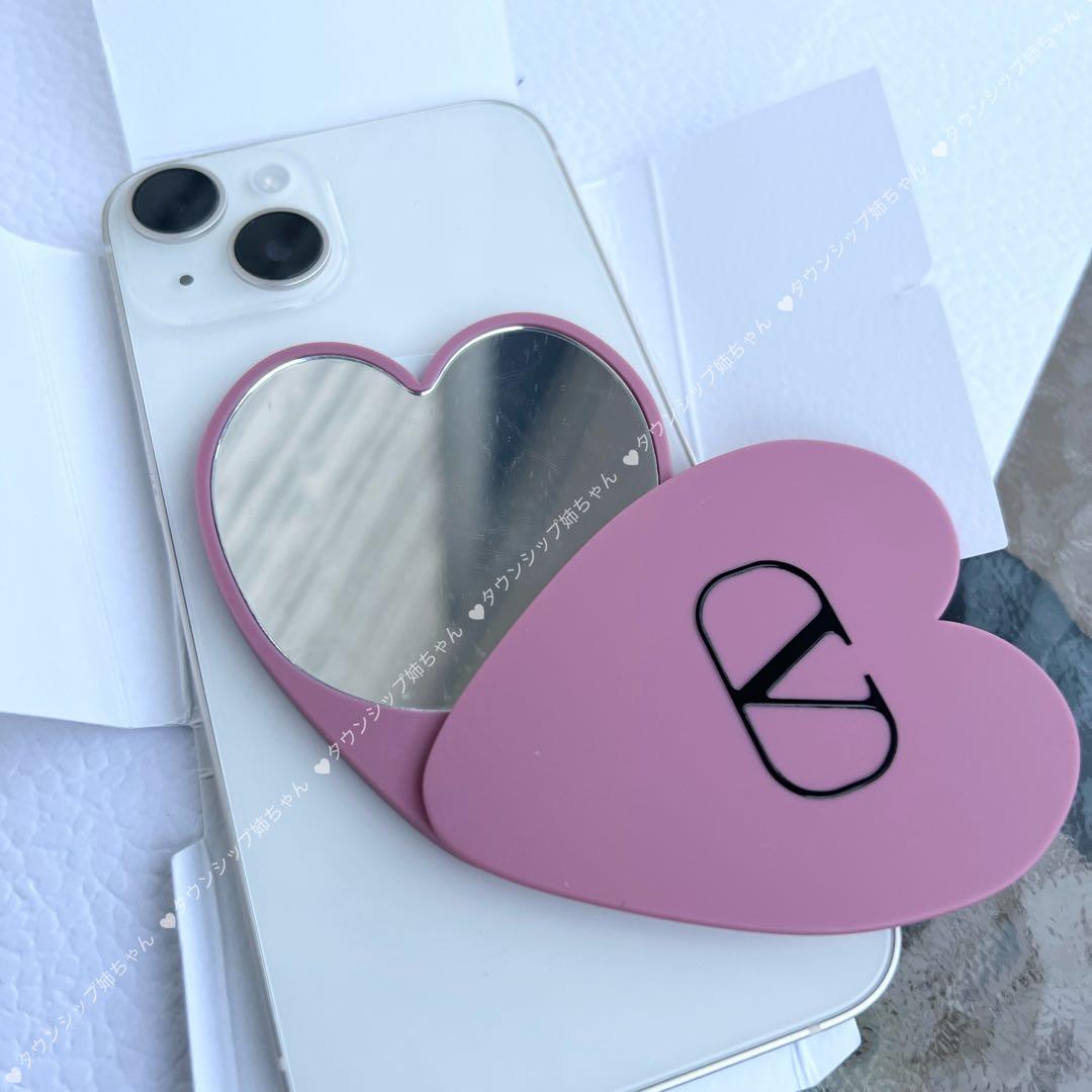 ヴァレンティノマグネット付き ミラー ピンク 七夕限定-秋セール