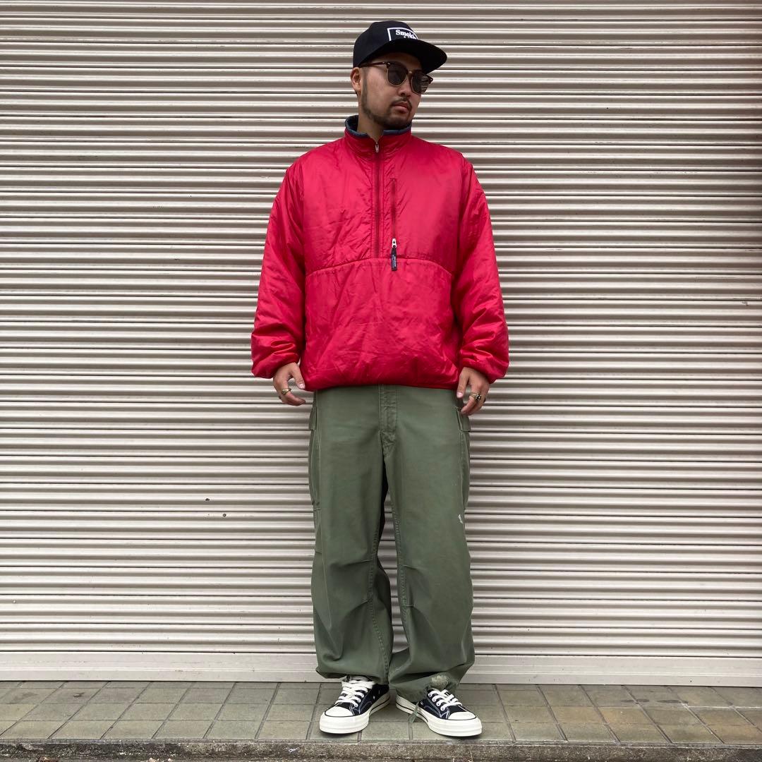 美品 90s USA製 パタゴニア パフボール プルオーバー レッド ダウン L