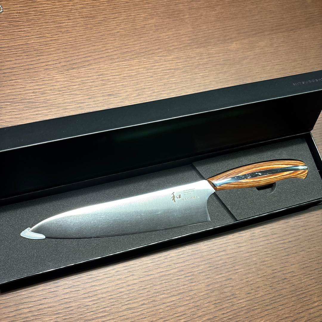 和 NAGOMI 包丁 牛刀 三星刃物 楽天市場】【レビュー特典!!】 和 NAGOMI 牛刀 21cm | 明治6年 三星