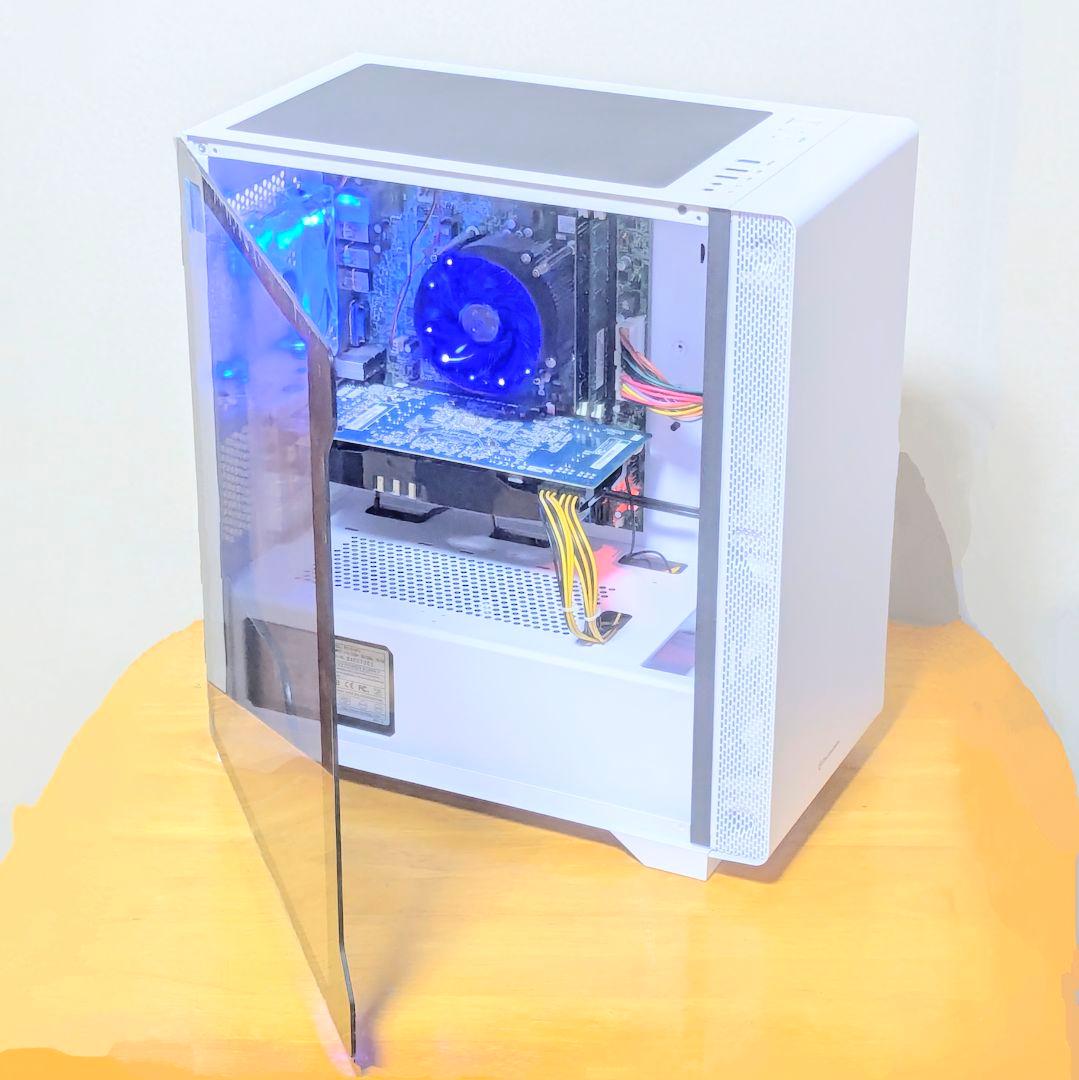 超美品】スノー ホワイト 強化ガラスパネル Core i5 デスクトップPC