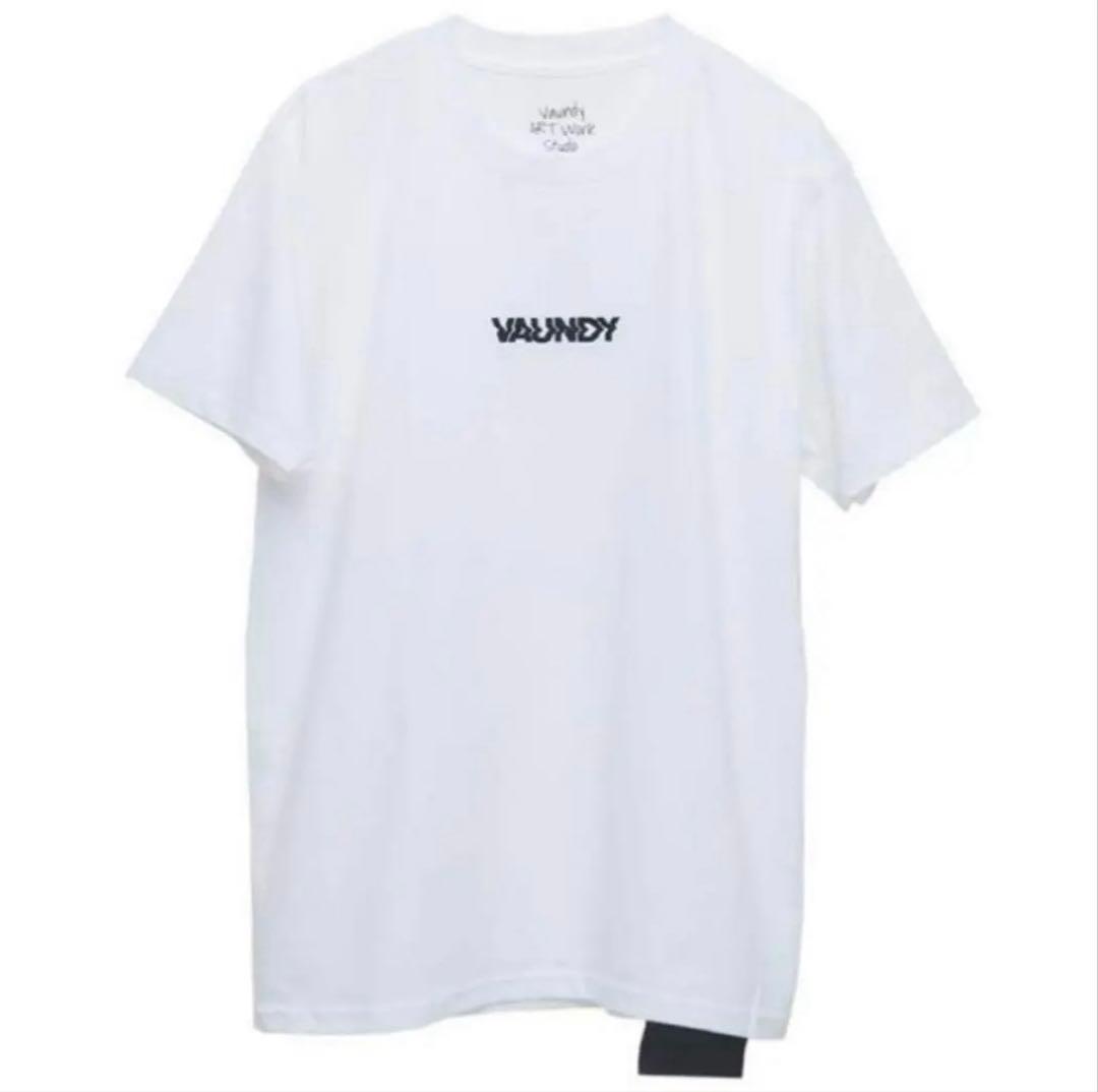 新品未開封VAUNDY ホワイトTシャツXL白ライブグッズ レア 黒ロゴ刺繍