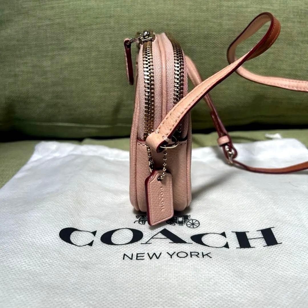 パンチング COACH コーチ ショルダーバッグ ミニショルダー オールレザー