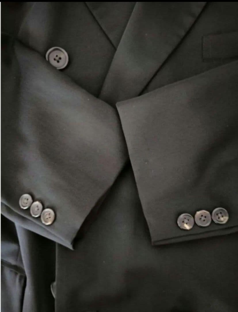 yohji yamamoto pour hoome美品背抜きダブルスーツ丸文字 - メルカリ