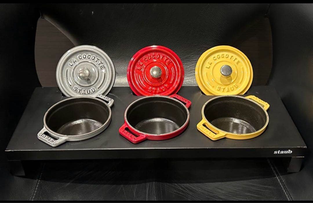 チ*ツ様 【staubストウブ 】ピコ・ココット《10cm》3個とスタンド