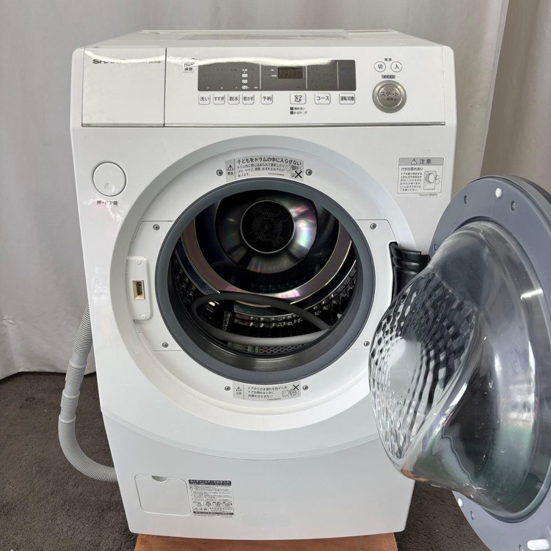 R89942 ドラム式洗濯機 SHARP 10キロ 右開 安い 綺麗 設置無料 - メルカリ