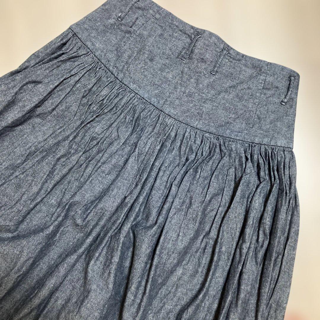 KAPITAL】ダンガリー アミッシュパンツ ガウチョ サイズ1 岡山児島工場