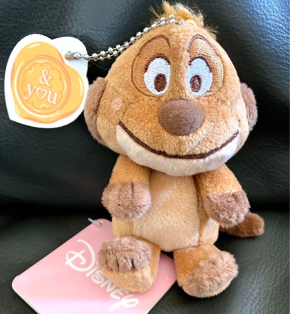 ディズニー LION KING　& y♡u　キーチェーンマスコット　ぬいぐるみ ディズニー ライオンキング ぬいぐるみ あそんで！シンバ マスコット