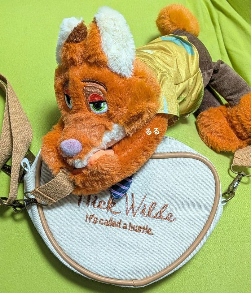 日本未発売】 ズートピア ニック ショルダーバッグ ぬいぐるみ