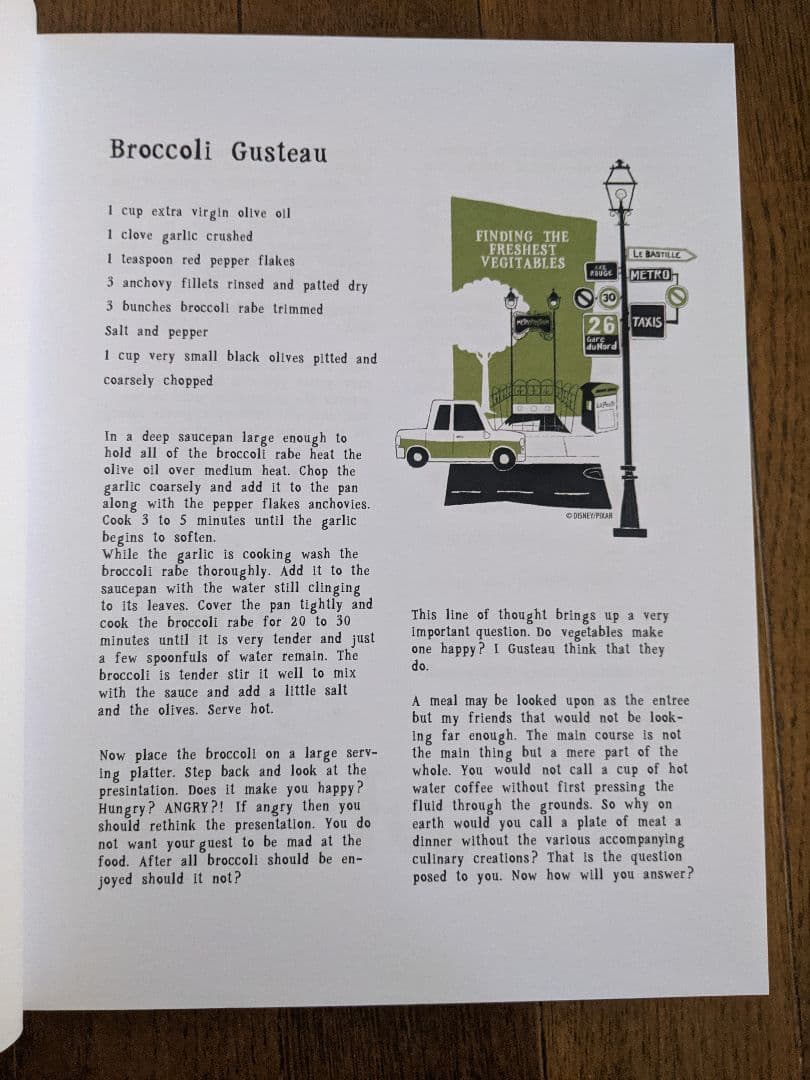 値下げ】レミーのおいしいレストラン グストー レシピ本 ノートブック