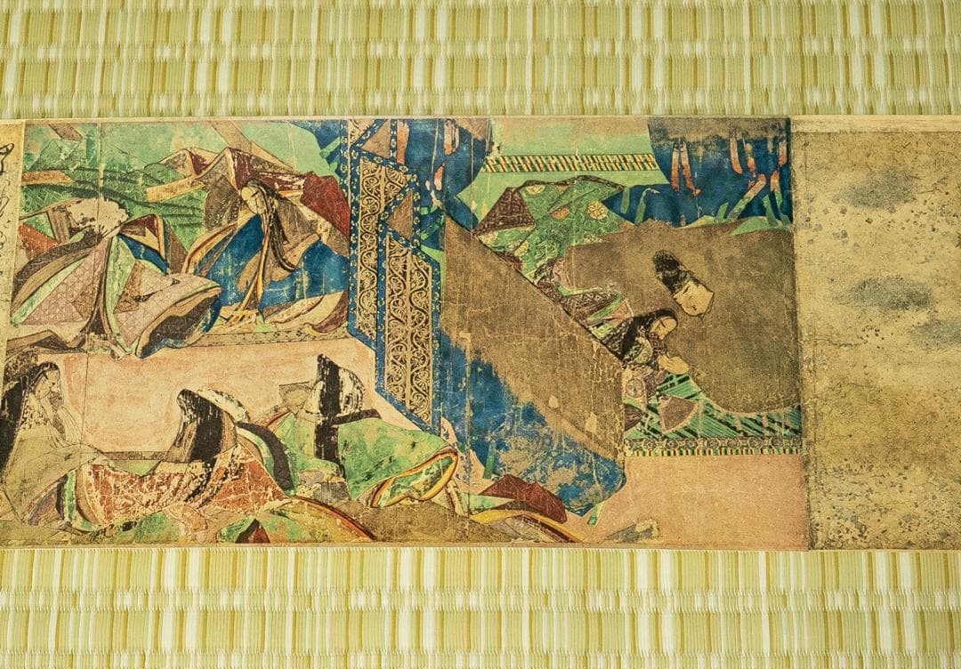 掛軸-1667 国宝 源氏物語絵巻 4巻 講談社 昭和43年定価158,000円