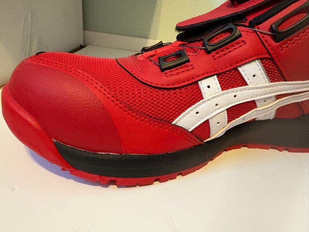 BOAダイヤル 安全靴 レッド 作業靴 メンズ 26.0cm