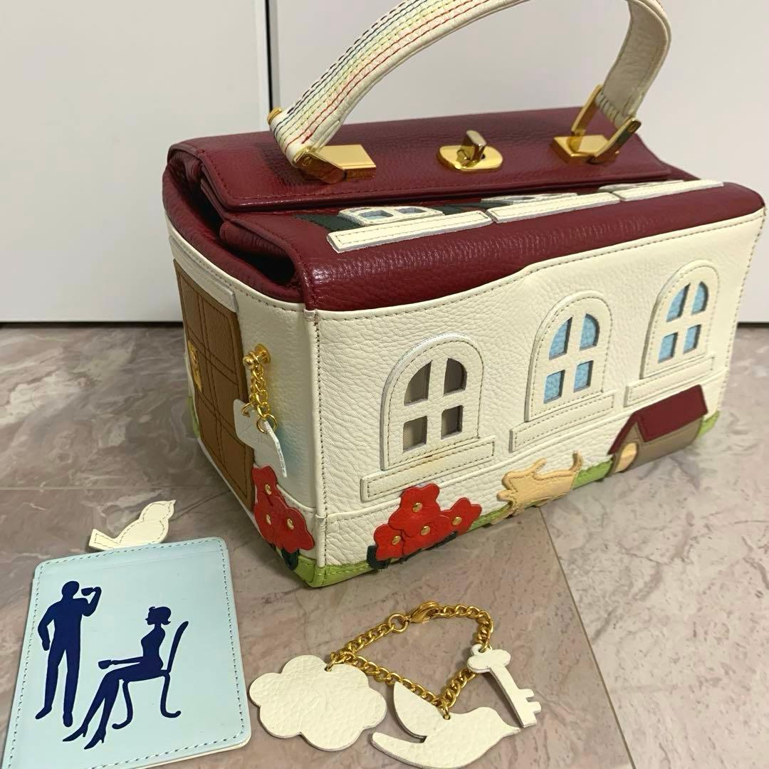 キタムラ ピンクハウス ロリータ 家 ハウスバッグ ガーデン 鳥 花