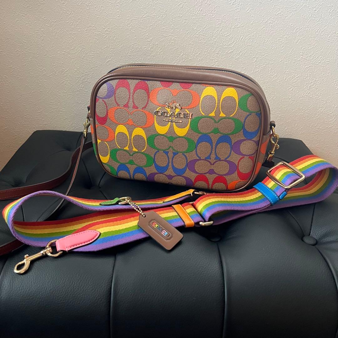コーチ レインボー COACH ショルダーバッグ クロスボディ マルチカラー