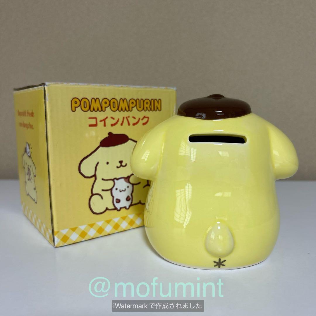 新品 ポムポムプリン コインバンク 貯金箱 陶器製 サンリオ 2015年