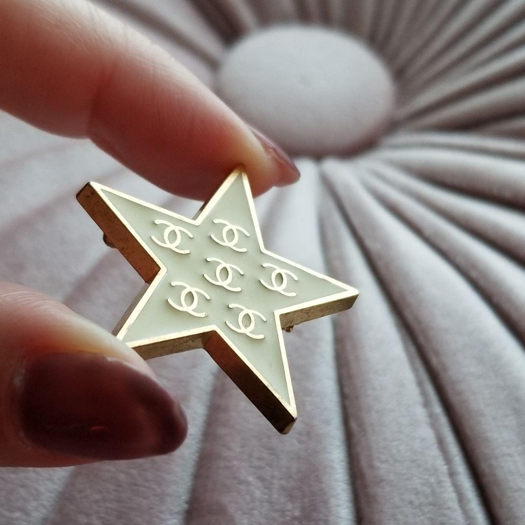 CHANEL スター ブローチ ココマーク刻印有り 星形 ヴィンテージ レア