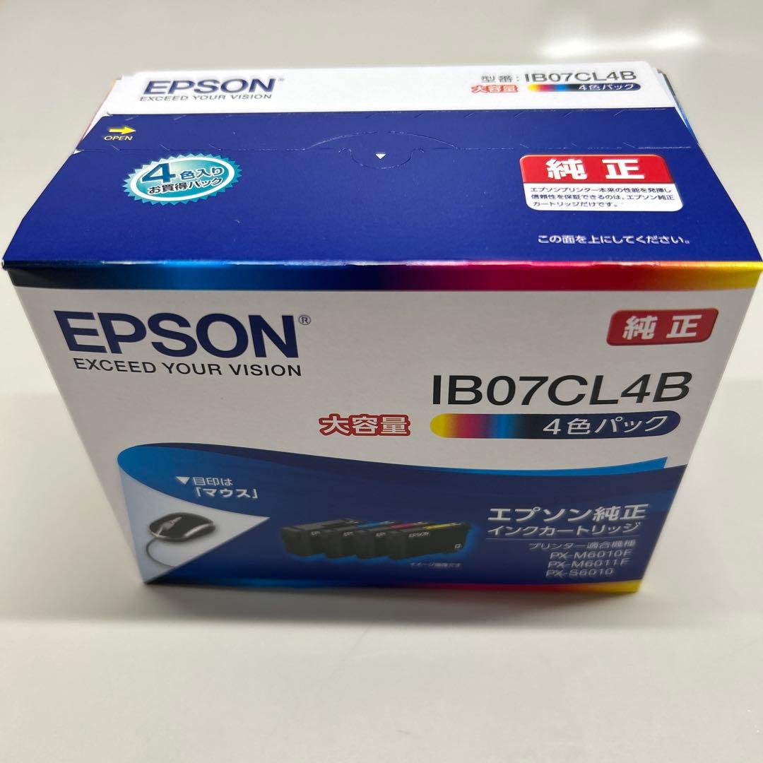EPSON純正インクカートリッジ大容量4色パック マウス IB07CL4B - メルカリ