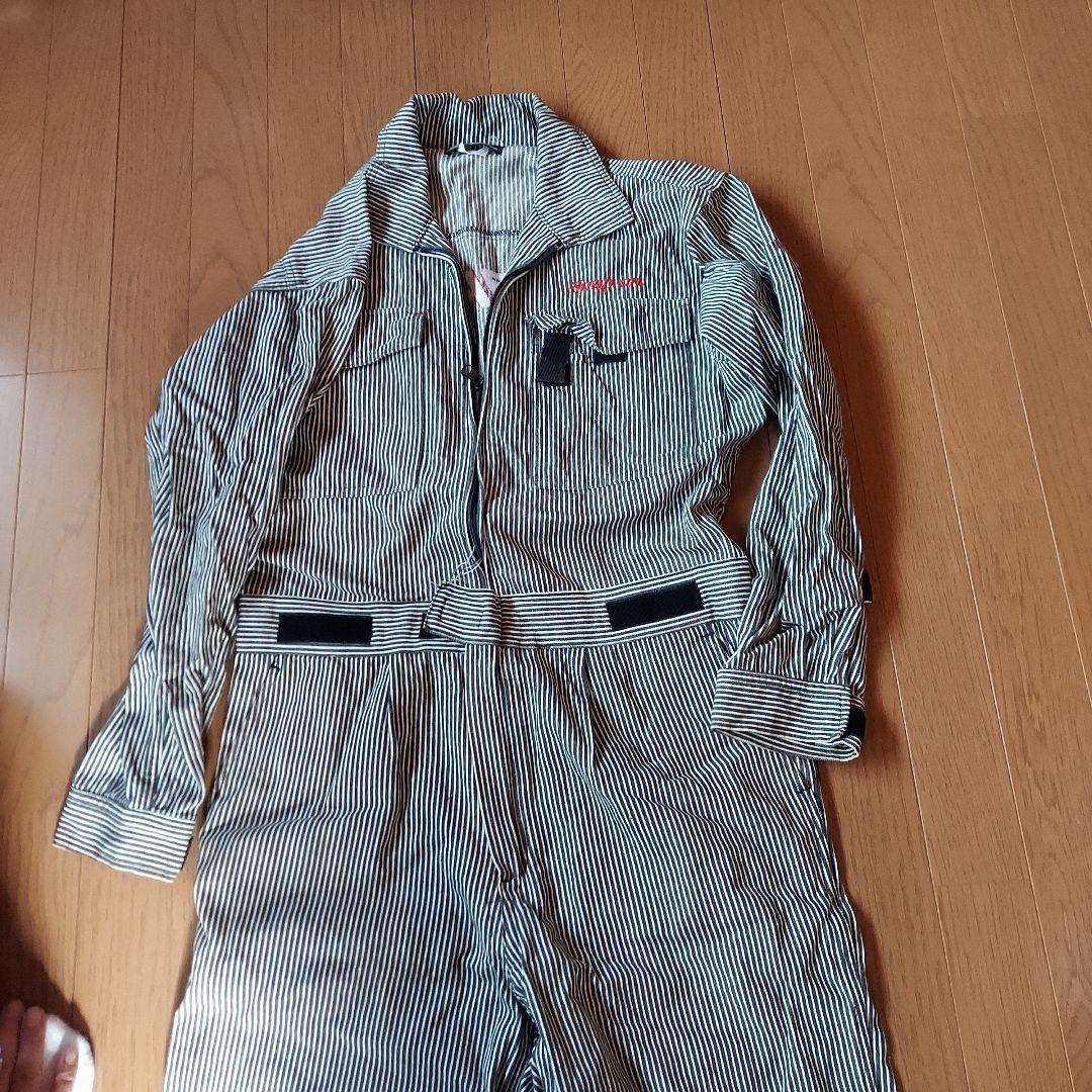 Snap-on ストライプオーバーオール - メルカリ