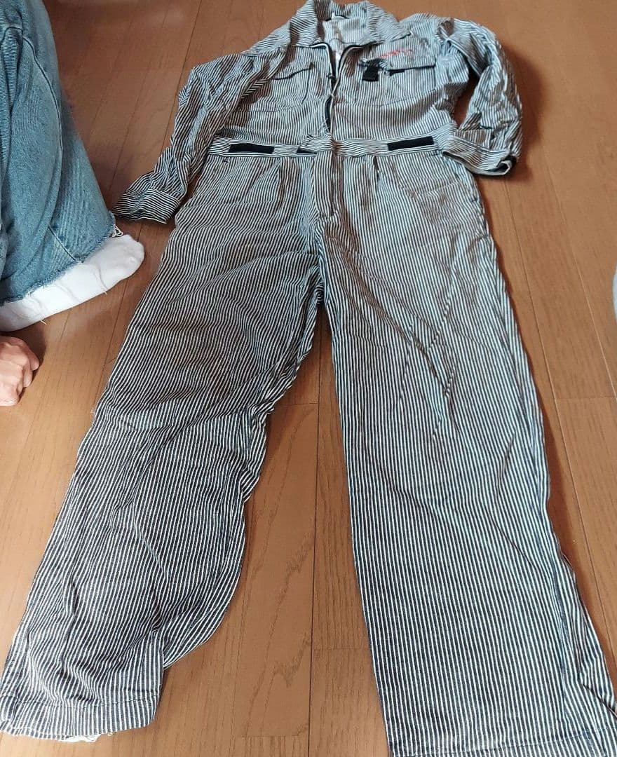 Snap-on ストライプオーバーオール - メルカリ