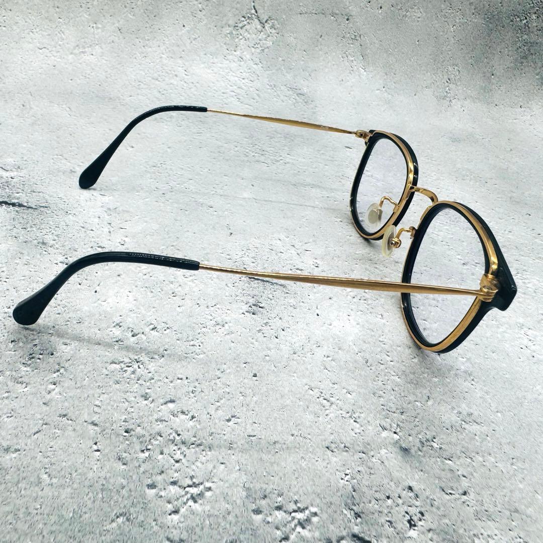 zoffゾフ 度なし眼鏡 ブラック×ゴールド クラシック - メルカリ