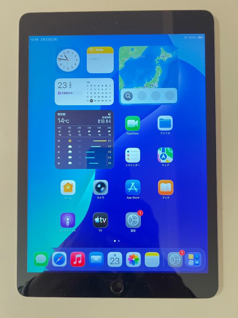 iPad 第9世代 10.2インチWi-Fi black64GBバッテリー85% - メルカリ